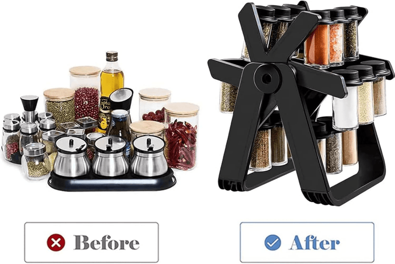 18 Jar Rotating Spice Rack | رف توابل دوّار مع 18 عبوة