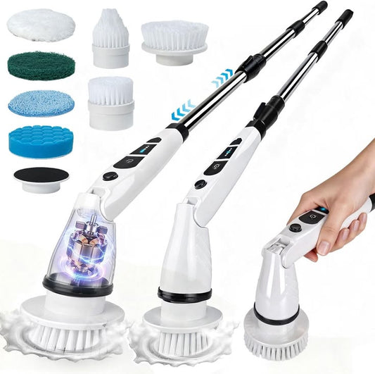 🧹✨ 3 in 1 Electric Spin Scrubber Machine  آلة تنظيف كهربائية دوارة 3 في 1 ✨🧹