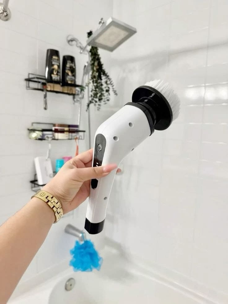 🧹✨ 3 in 1 Electric Spin Scrubber Machine  آلة تنظيف كهربائية دوارة 3 في 1 ✨🧹