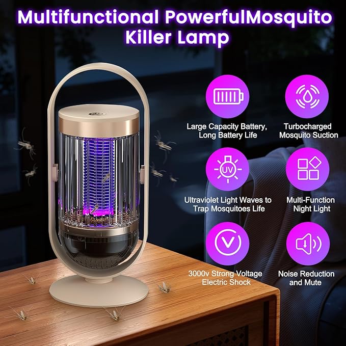 Electric Shock Mosquito Killing Lamp | مصباح صاعق كهربائي لقتل البعوض